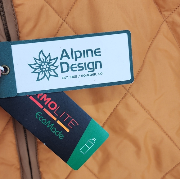 Alpine Design NWT Quilted Anorak Jacket Golden Honey Women's Medium - Picture 6 of 9